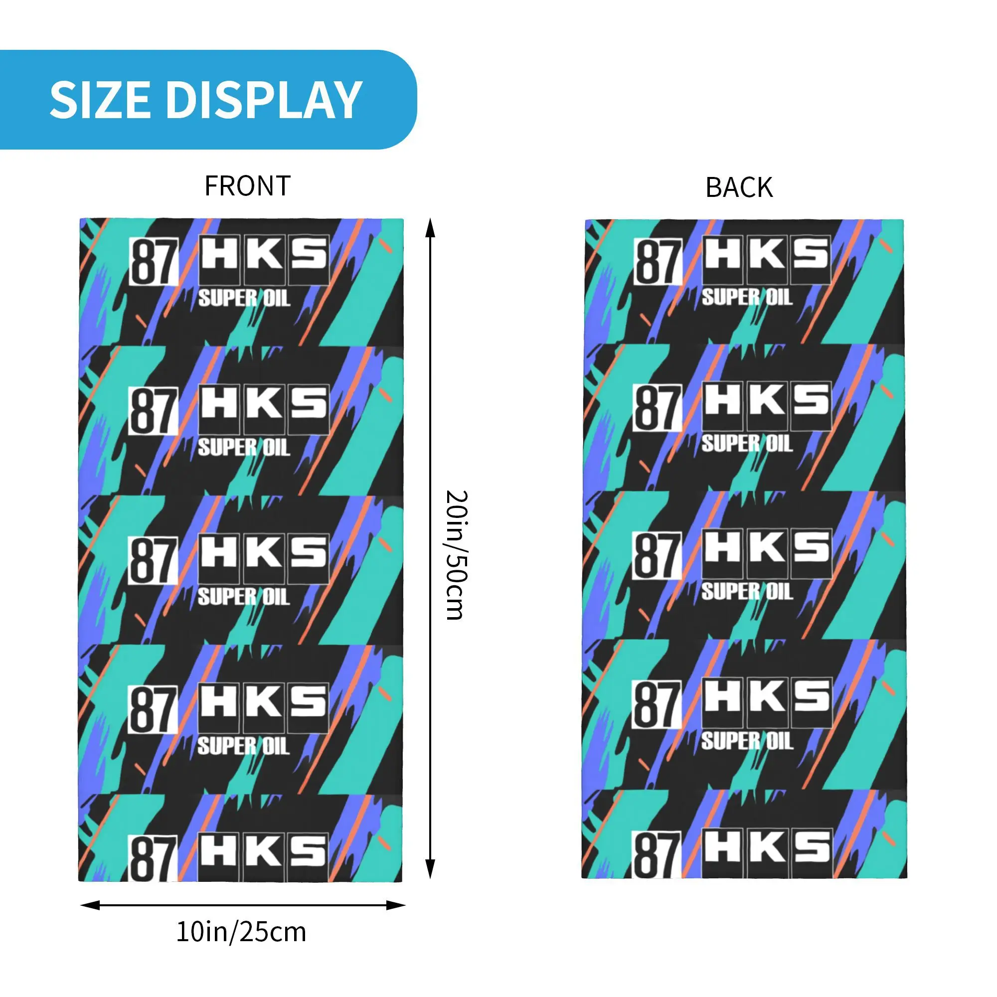 Custom H-HKSES R32 GT-R Poster Bandana Neck Gaiter for Hiking Camping Men Women Wrap Scarf  Headband Warmer