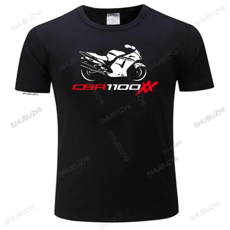 T-Shirt For Bike Hon Cbr 1100 Xx Super Blackbird Tee shirt Motorcycle Motomen Summer Round Neck Men'S cool T Shirt