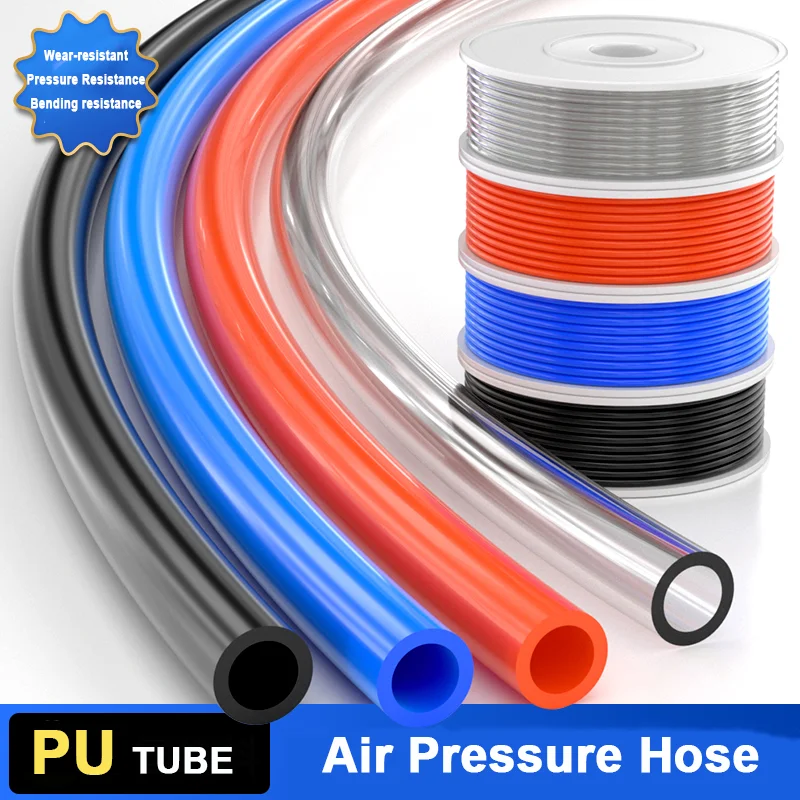 1/2/5/10M Pneumatic Air Hose Plastic 4mm 6mm 8mm 10mm 12mm 14mm 16mm 18mm 20mm Air Hose Tube Pneumatic Tube Polyurethane Tubing
