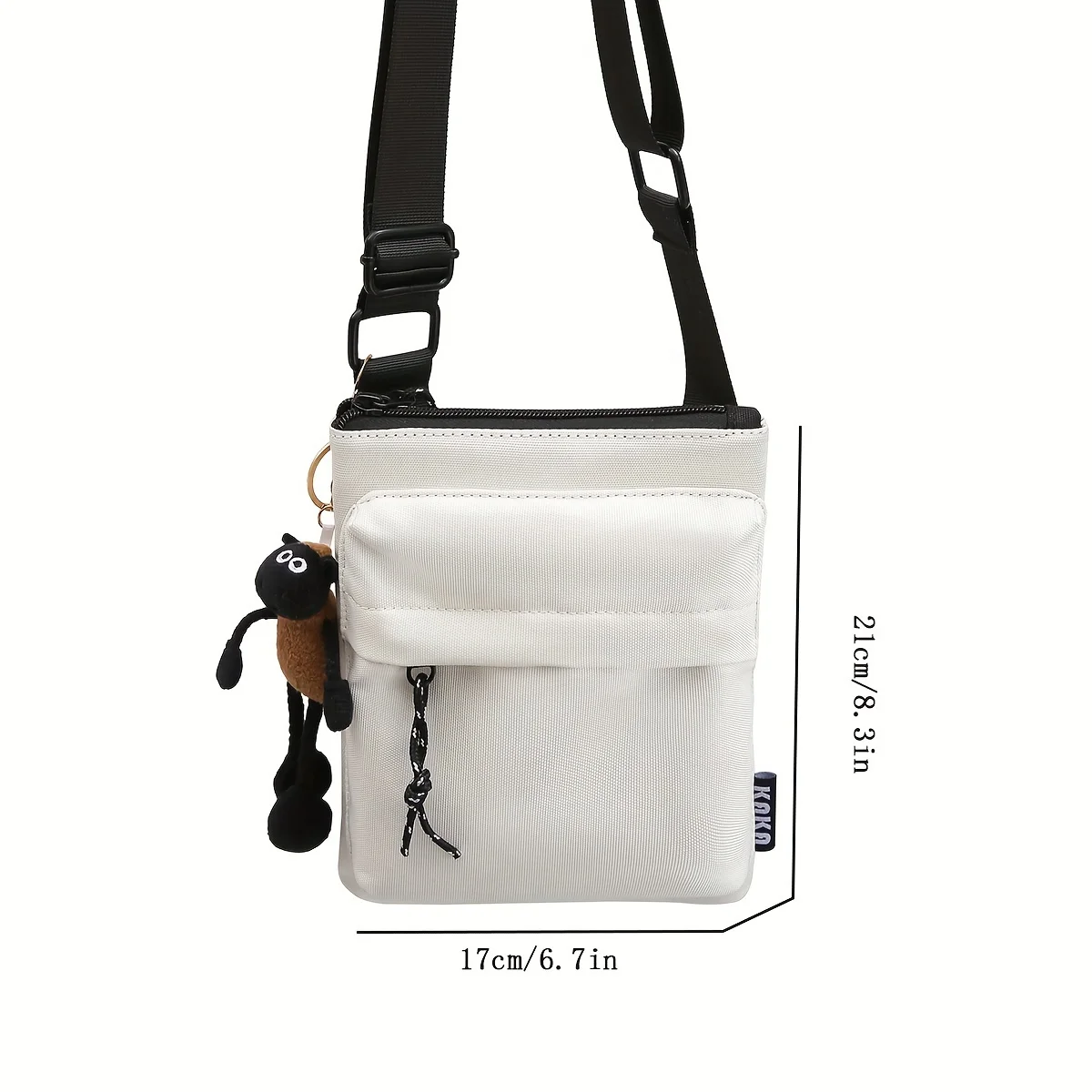 Korean version of ins all-match student small square bag simple messenger bag trendy fashion shoulder bag