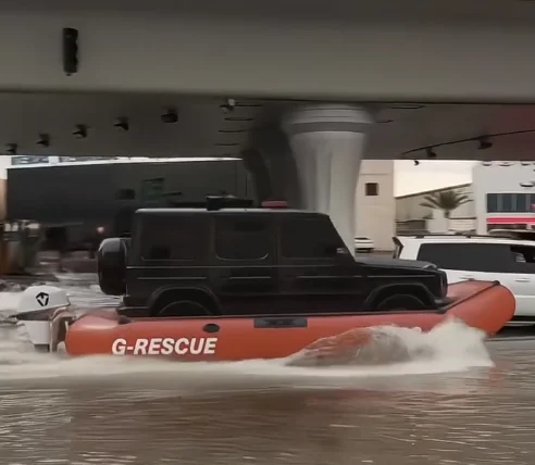 قارب قابل للنفخ محمول مقاوم للحريق ومقاوم للماء مع هيكل سميك من مادة PVC مقاوم للاهتراء لليخوت المائي للسيارة للتحكم في الفيضانات