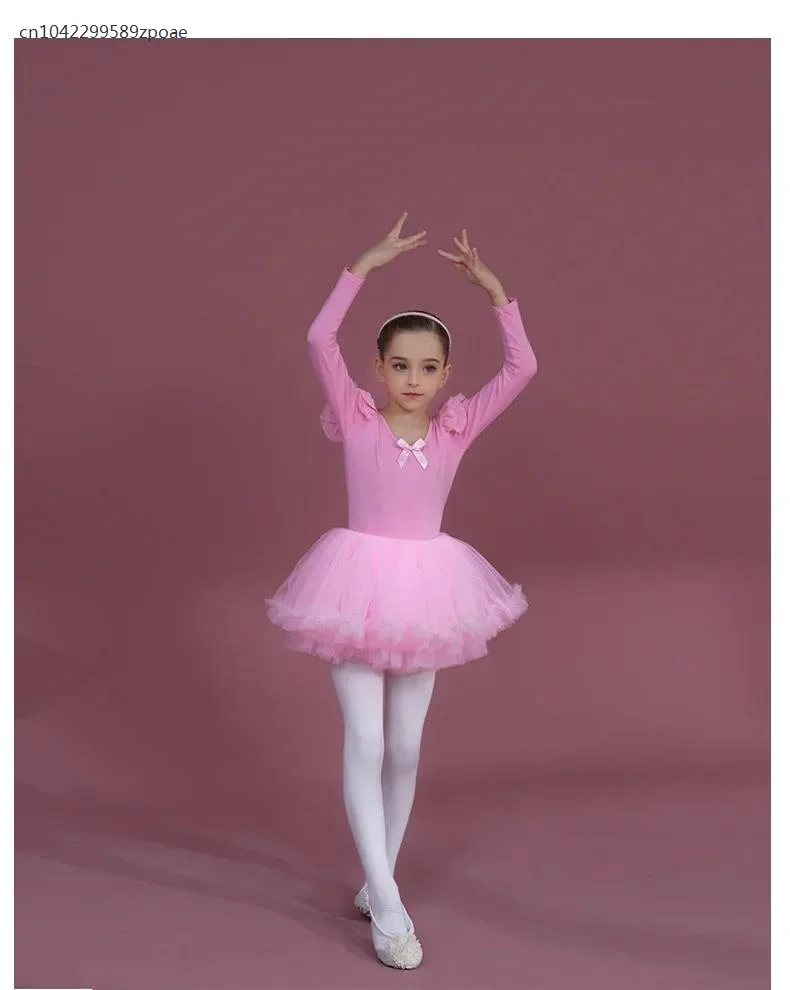 Justaucorps de danse de Ballet pour filles, jupes Tutu, 2 pièces, vêtements de princesse de noël pour fête d'anniversaire d'automne, spectacle sur scène professionnel