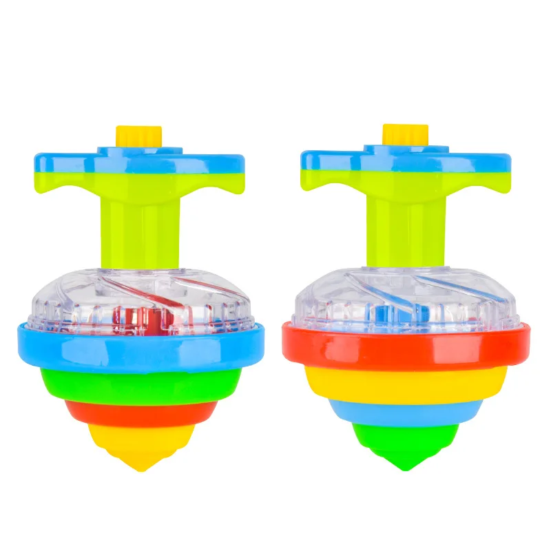 New Electric Rotate Gyroscope Laser Color Flash LED Light Toy Music Sonoluminescent Gyroscope Classic Hot Sell Kids Gifts