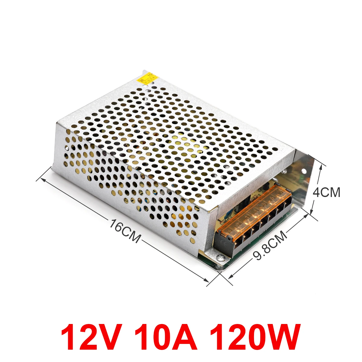 Switching Power Supply 120W DC 12V 10A Aluminum Case Driven Voltage Converter Transformer DC Adapter