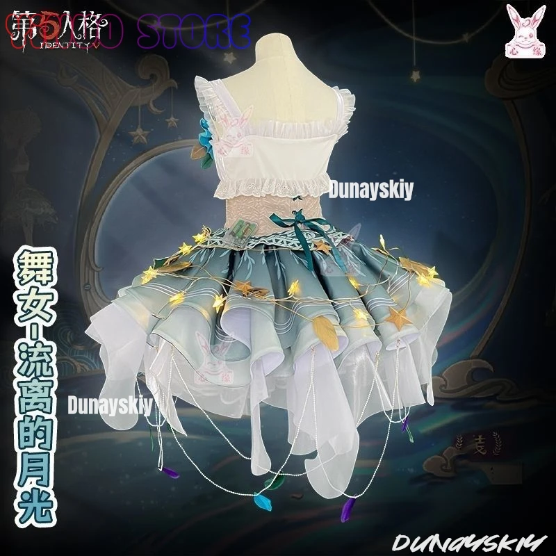 لعبة الهوية الخامس الانجراف ضوء القمر مارغريثا زيل تأثيري حلي مجموعة كاملة أنثى راقصة تأثيري الزي الرسمي شعر مستعار الأحذية الدعائم
