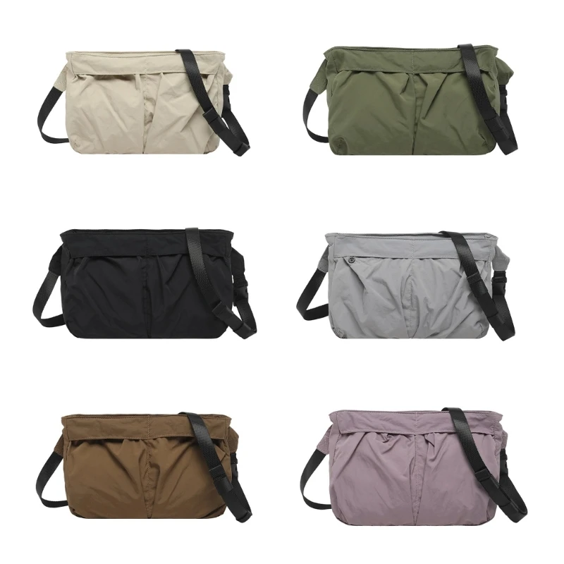 

Stylish Nylon Shoulder Bag With Zipper Closure Perfect For Commuting And Travel