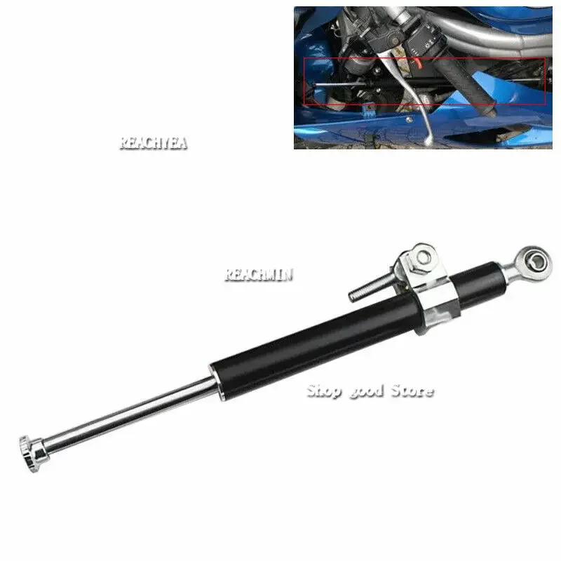 

Universal Motorcycle 330mm Aluminum Steering Shock Absorber Bar 30mm Front Fork Clamp Stable-