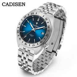 CADISEN Watch Man Diver Automatic Mechanical Wristwatches NH35 Luminous Stainless steel AR Coating Sapphire Crystal Waterproof