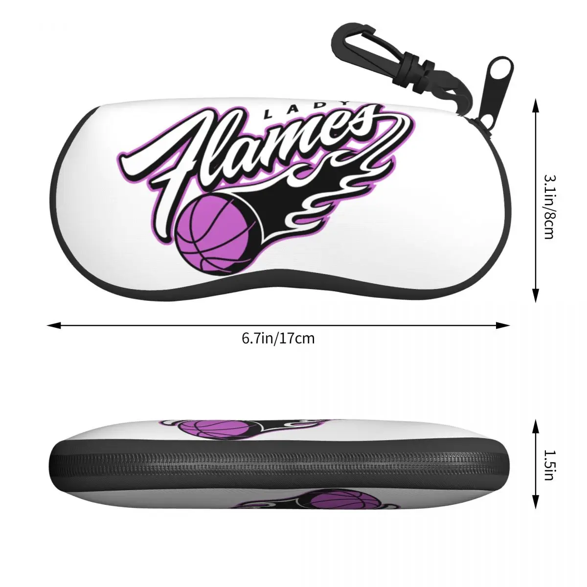 Basketball Shell Eyeglasses Protector Cases Fashion Sunglass Case Physical culture Dots Round Glasses Bag