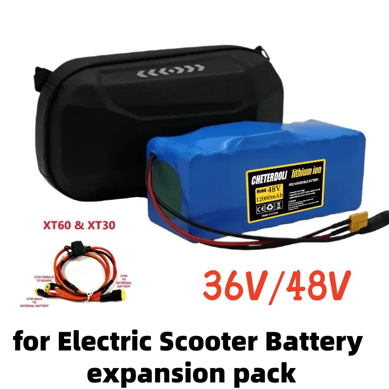 

Extra Expansion 36V 48V 4.4Ah~14Ah Battery for Xiaomi M365 PRO PRO2 1S Mi3 ESSENTIAL Scooter + Battery Bag.