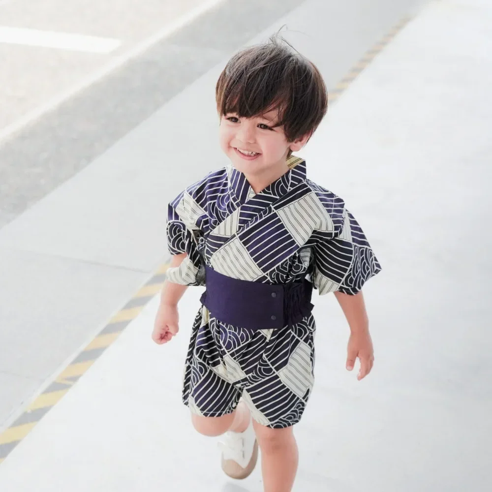 

Халат с короткими рукавами, одежда для новорожденных, милые костюмы, детские комбинезоны в стиле ретро, кимоно, летняя одежда для маленьких девочек и мальчиков, комбинезон, комбинезон