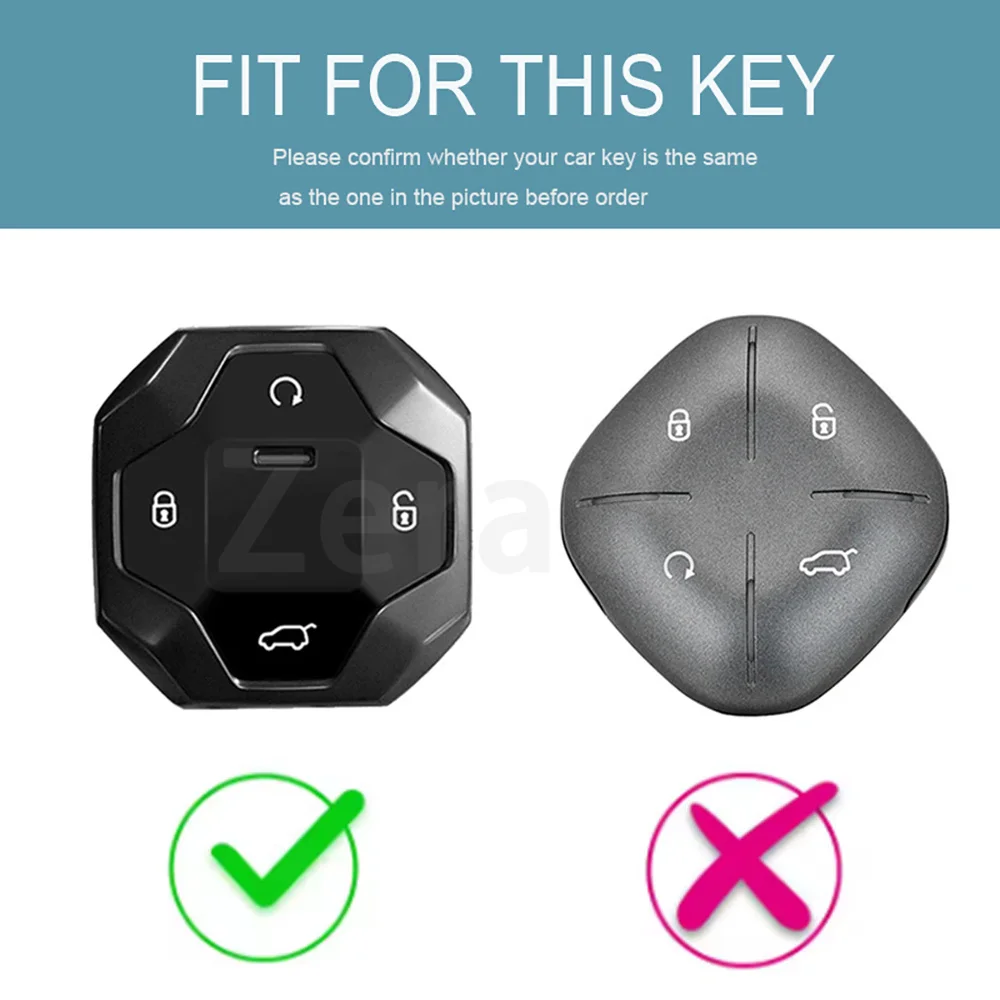 Black Transparent TPU Car Key Cover Fit for Jetour Traveller T2 2023 2024 2025 Auto Keyless Protective Shell Fob Accessories