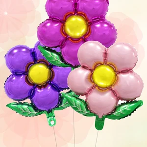 Set von 3 Blumen, Pink, Pink, Rot, Lila, Geburtstagsfeier, Hochzeitsdekorationen 6 Hauptverkauf 3 Globo - №2