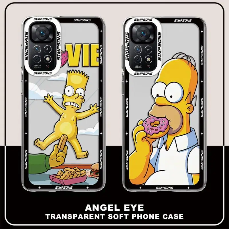 Disney Homer J Simpsons Case For Xiaomi Redmi 11 10 13 Pro Plus 9S 12 9 12C 12S 10C 9A 9C Poco X3 NFC 13C  Angel Eye Phone Cover