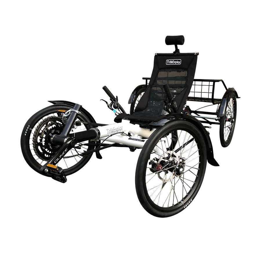 Comfortable Long-Distance Traveling  Electric Bafang 500W Motor Touring Recumbent Quad Bicycle