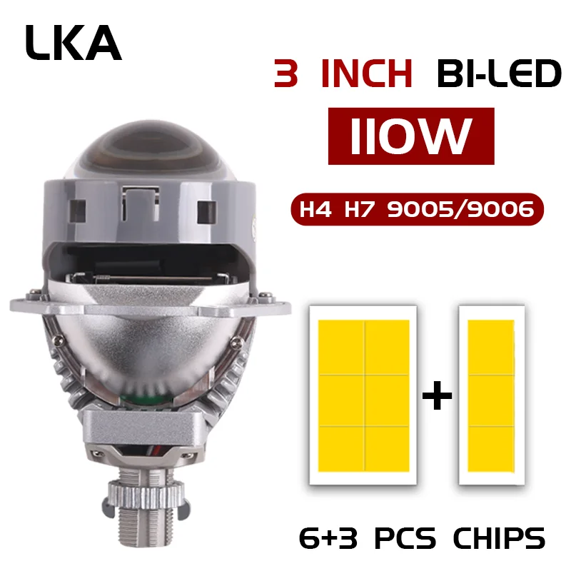 

3.0 Inch Bi Led Projector Lens for H4 H7 9005 9006 Car Headlight Hella 3R G5 Projector Lens High Low Beam Auto Lamps Kits