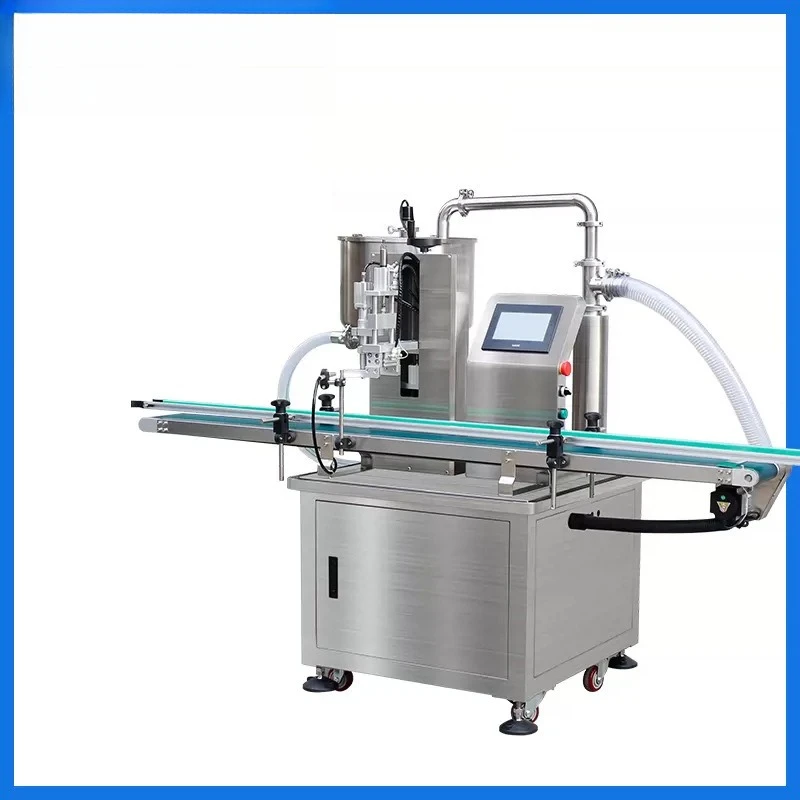 Automatic single-head servo filling machine liquid paste cosmetics wine oil high-speed filling line