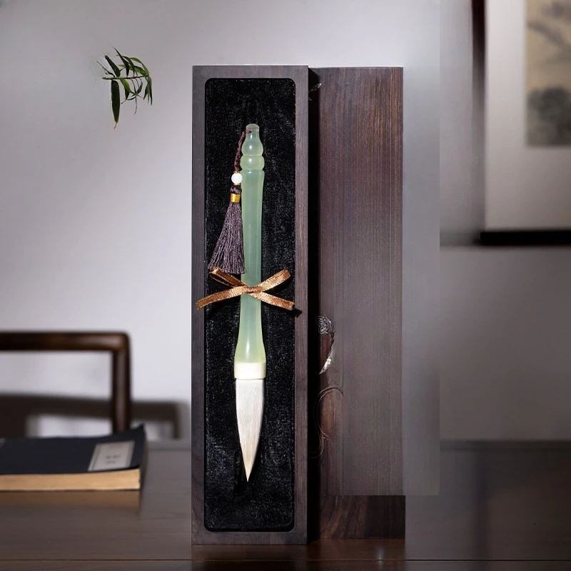 Brush box, four treasures of the study, pure sheep hair, high-end professional calligraphy, professional-grade calligraphy pen