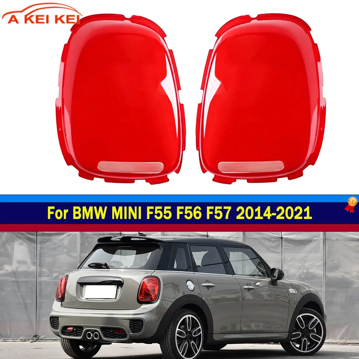 NEU Für BMW MINI One Cooper F55 F56 F57 2014-2021 Auto Rückleuchte Rücklichtabdeckung Lampengehäuse Bremslichtmaske Lampenschirm