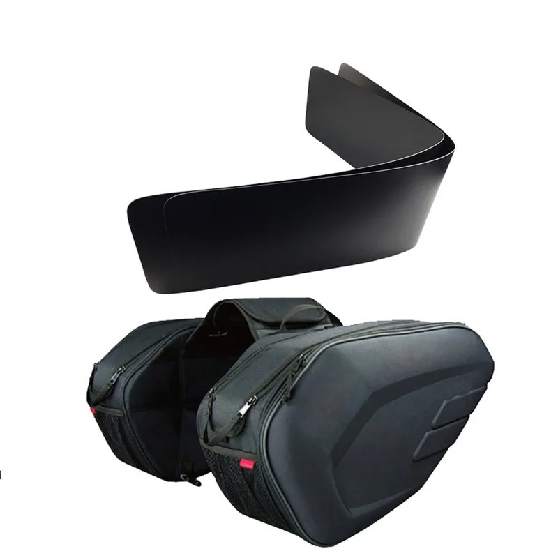 Motorcycle Saddlebag Tail Bag with Waterproof Cover Helmet Storage Strap Mount Side Bag for Touring Riding