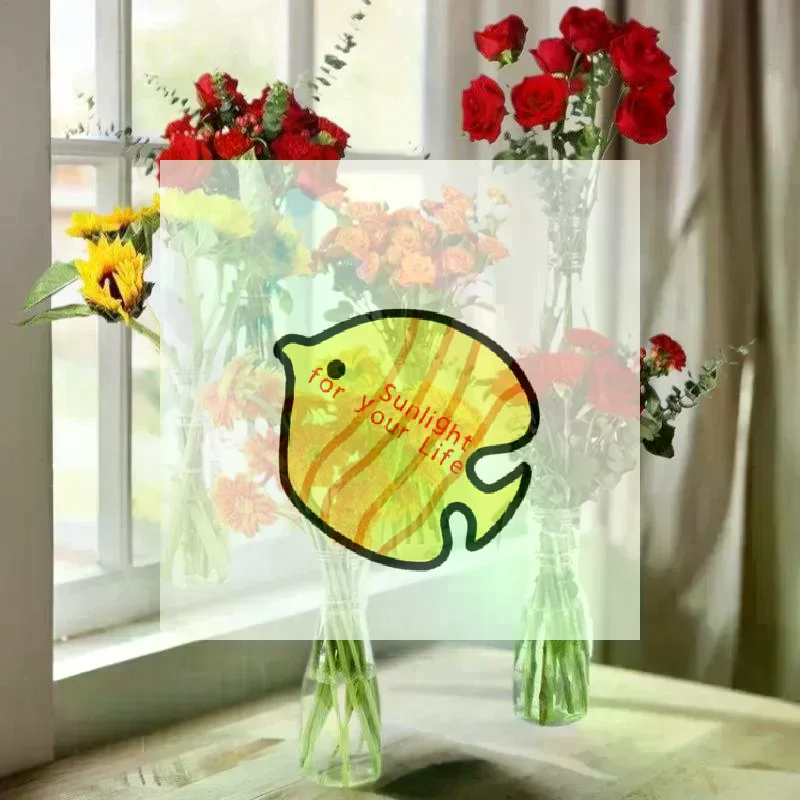 HOT!Nordic Style Clear Plastic Vase for Flowers, Creative Hydroponic Plant Decor for Living Room and Office Spaces