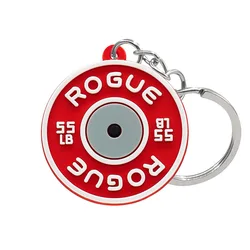 Single-sided barbell keychain for women key ring creative car key chain sports keychain key holder portachiavi llavero bag charm