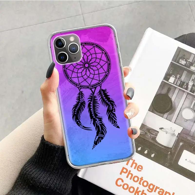 The dream catcher mandala Phone Case For Apple iPhone 16 15 14 13 12 11 Pro Max XS XR X 7 + 8 Plus SE Soft Shell Cover Coque 15 