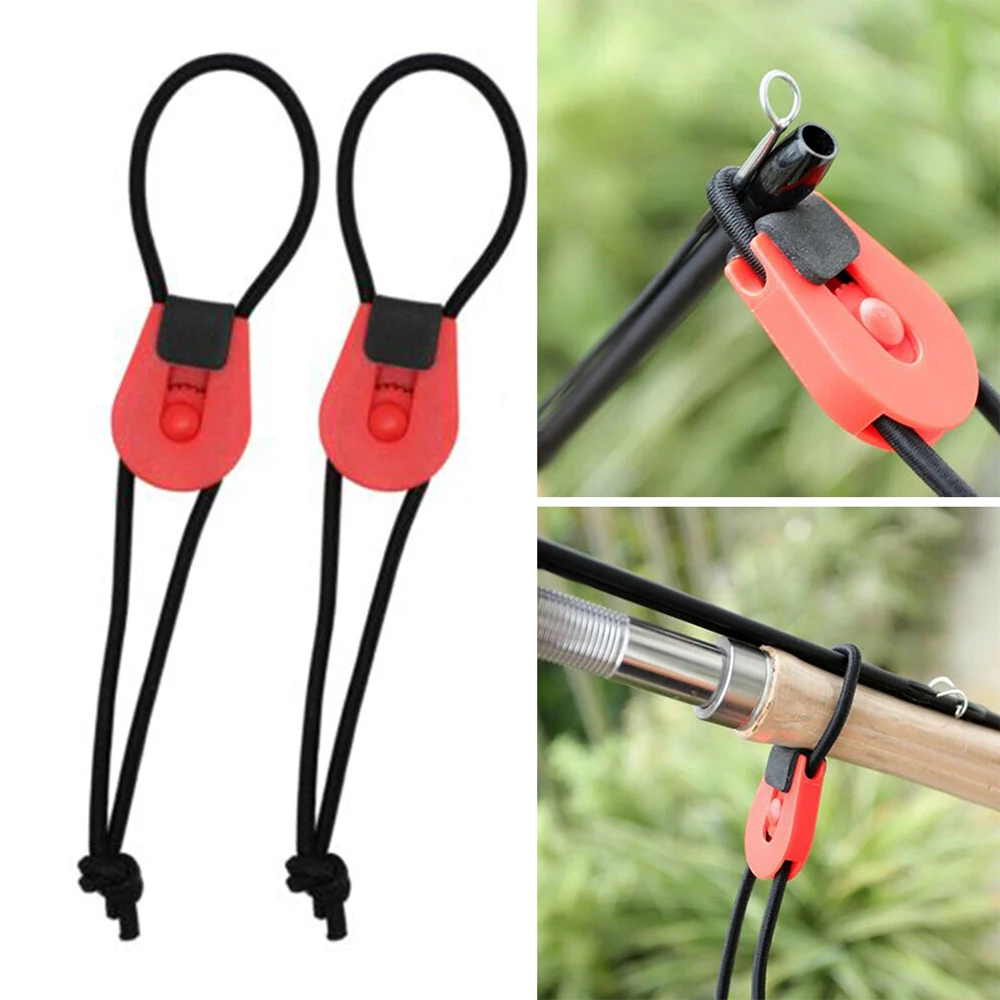 1/3/5PCS Fish Tackle Tool Non-slip Stick Holder Bandage Reusable Belt Fishing Rod Tie Straps