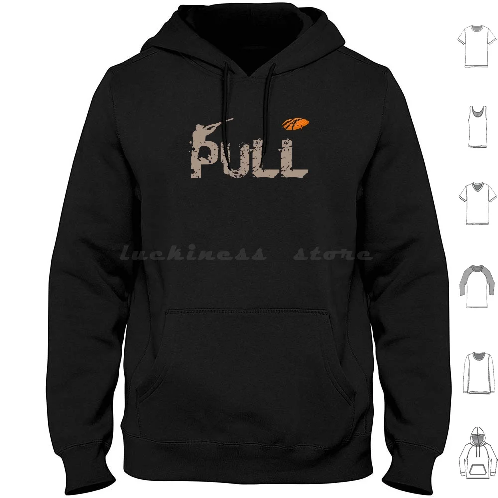 Clay Pigeon Shooting Clay Pigeon Hunter Shooting Throwing Target Pull Colorful Hoodie Cotton Long Sleeve Clay Pigeon