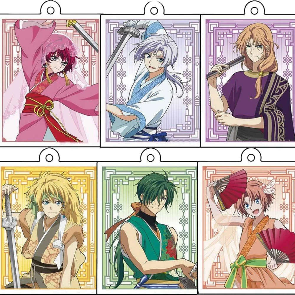 Fans Gifts Anime Akatsuki no Yona: Yona Yun Kijia Haku Jieha Suuon Shina Acrylic Keychain HD Figure Collection Series About 6cm