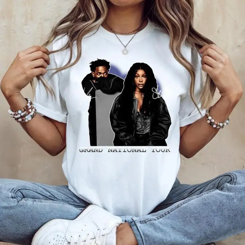 Kendrick Lamar And Sza Grand National Tour T Shirt Concert