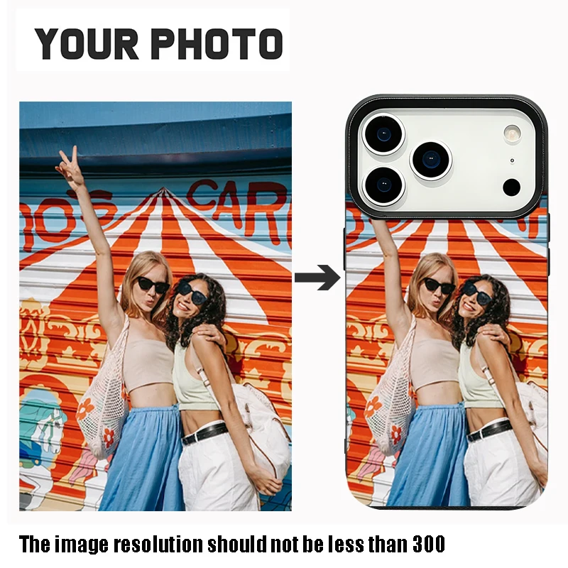 DIY Customized Personalized Phone Case For iPhone 17 16 15 Pro Max 14 13 Pro Max Shockproof Design Picture Name Photo TPU Cover
