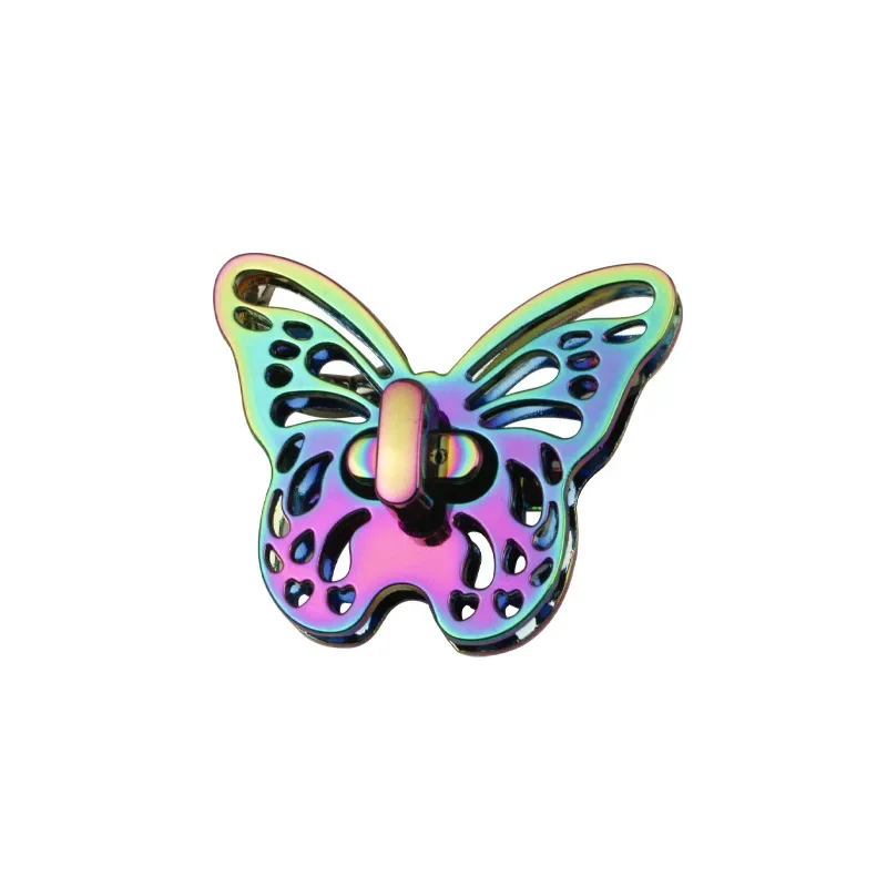 Handbag Hardware Accessories DIY Butterfly Closure Clasp Twist Turn Locks Rainbow Bag Lock