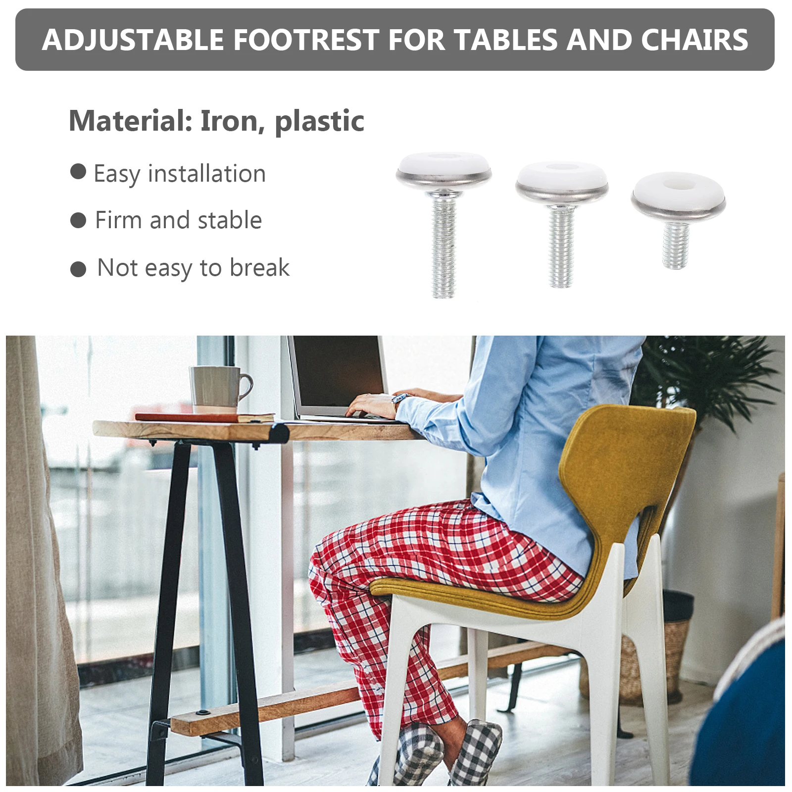 

30 Pcs Adjustable Furniture Levelers Desk Legs Iron Table Chairs Height Foot Hardware Feet Leveling Feet Furniture Parts