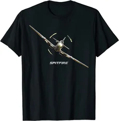 Short Sleeve Casual Mens WW2 Battle of Britain Legend Supermarine Spitfire Fighter T-Shirt 100% Cotton O-Neck Summer Sweatshirt