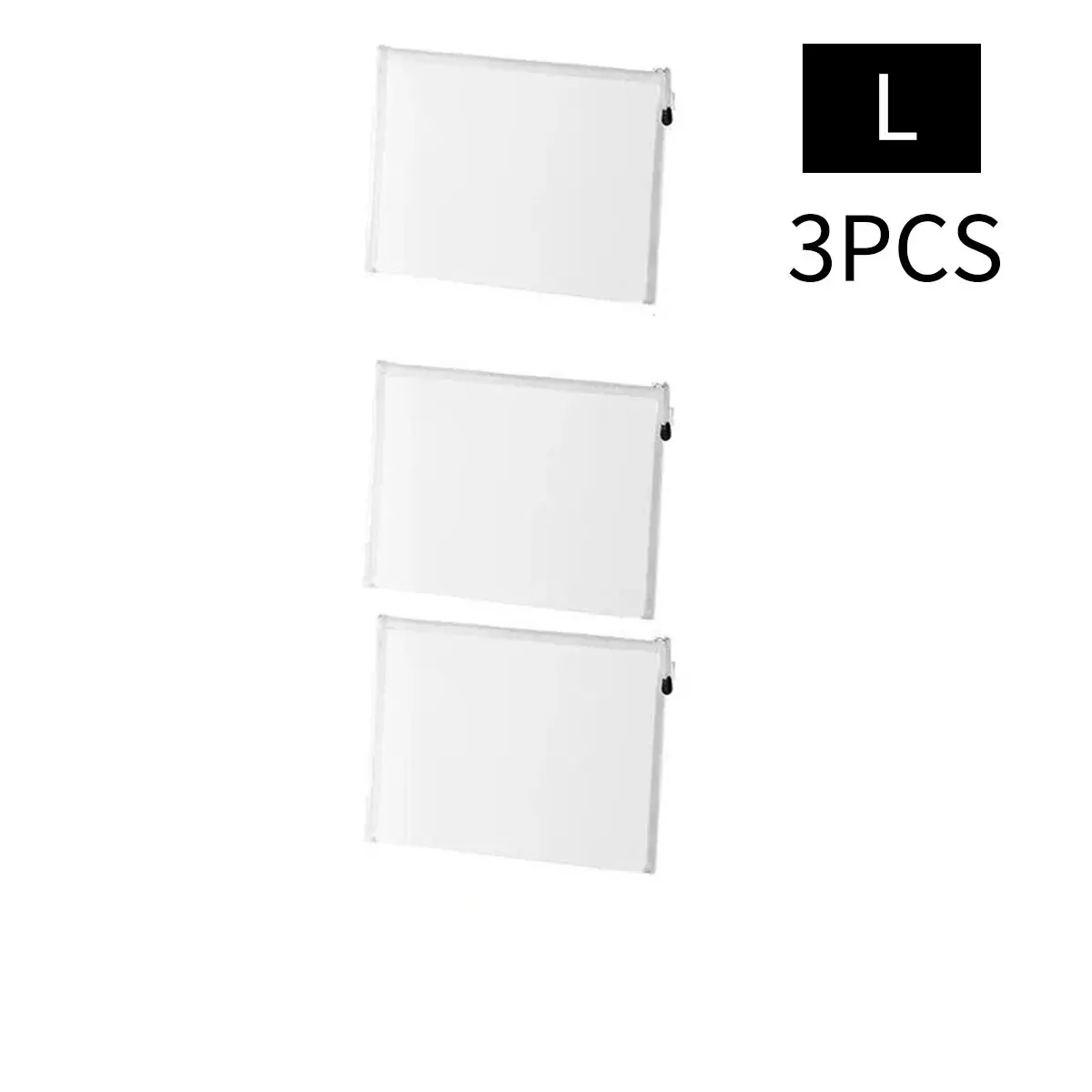 3pcs Mesh Rits Zakje A4A5A6 Student Waterdichte Zip Bestand Zak Make-up Tas School Kantoorbenodigdheden Diverse Organizer