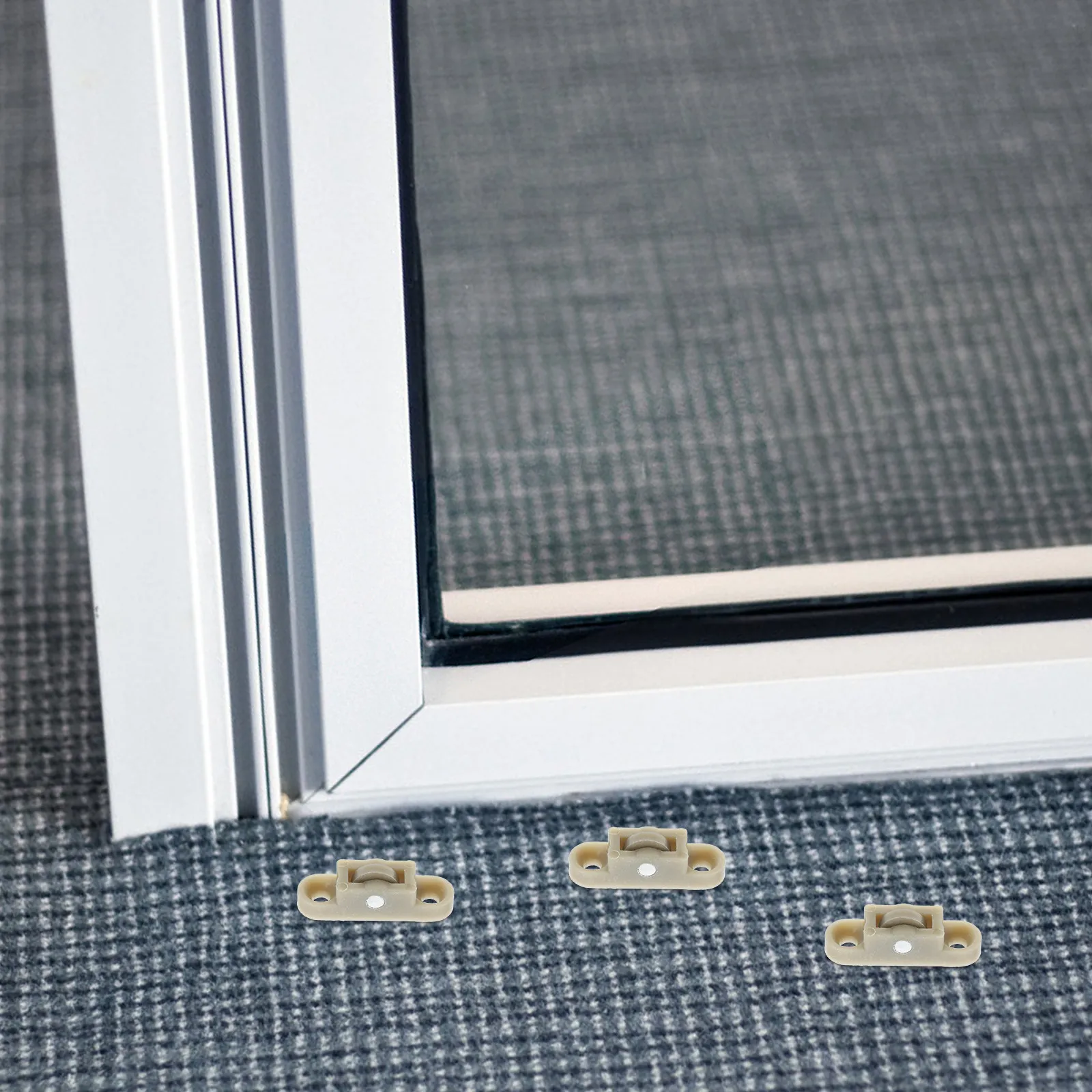 

20Pcs Sliding Door Roller Heavy Duty Nylon PP Single Wheel Pulley for Screen Window Cabinet Door Track Smooth Sliding Easy