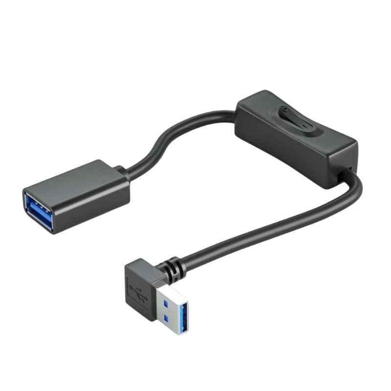 extensão usb extensor usb com interruptor ângulo reto para laptop pc usb dropshipping