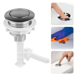 38mm Bathroom Toilet Push Button Toilet Button Cover Round Valve Rods Push Toilet Water Tank Button Bathroom Toilet Accessories