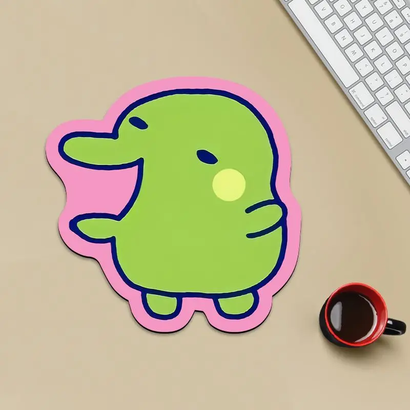 

28cmTamagotchi Cute Cartoon Anti-Slip Mouse Pad, Medium Size, Big Mouth Ji, Fun Desk Mat for Office