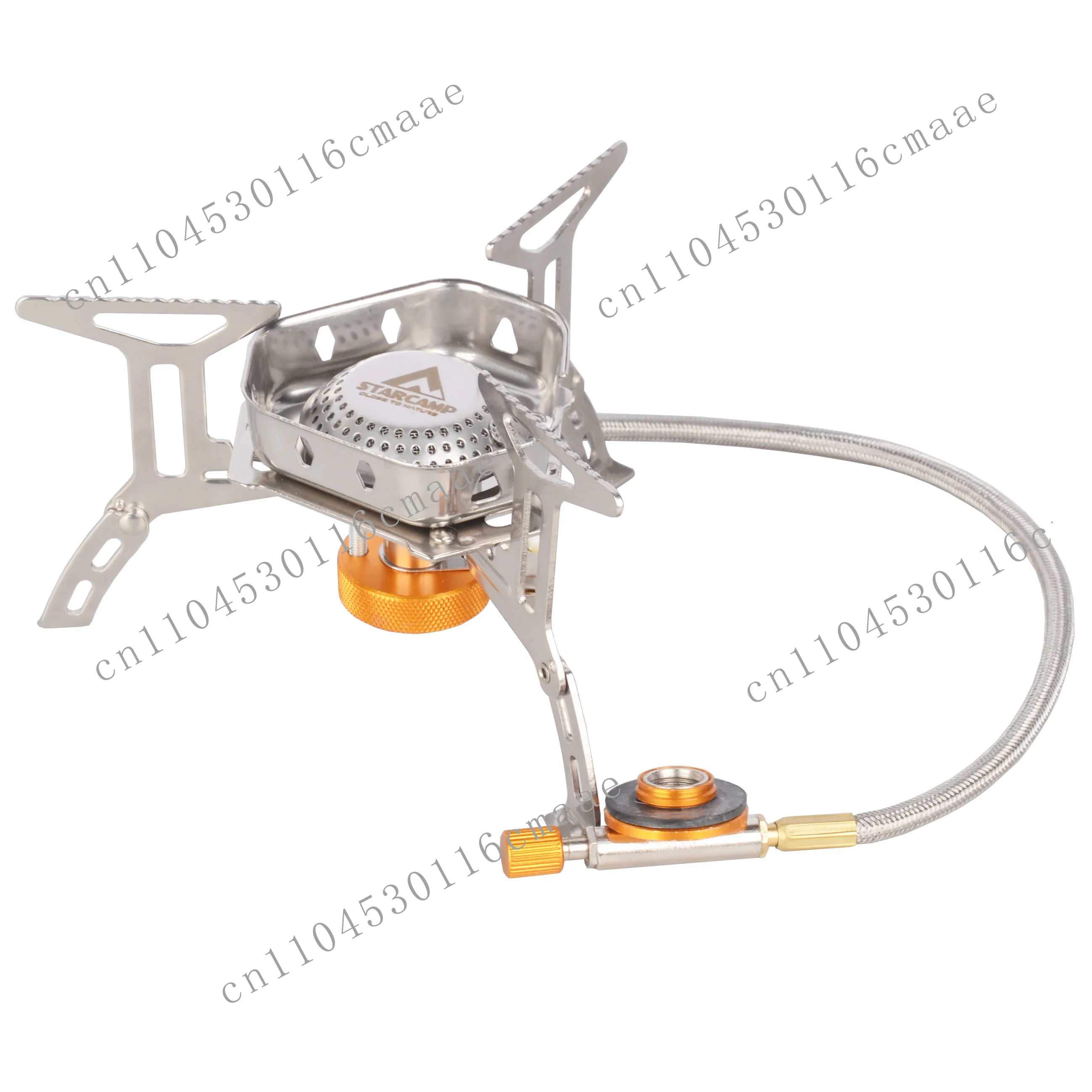 Suitable for 3500W stainless steel outdoor gas stove windproof design, suitable for solo hiking and camping backpacks