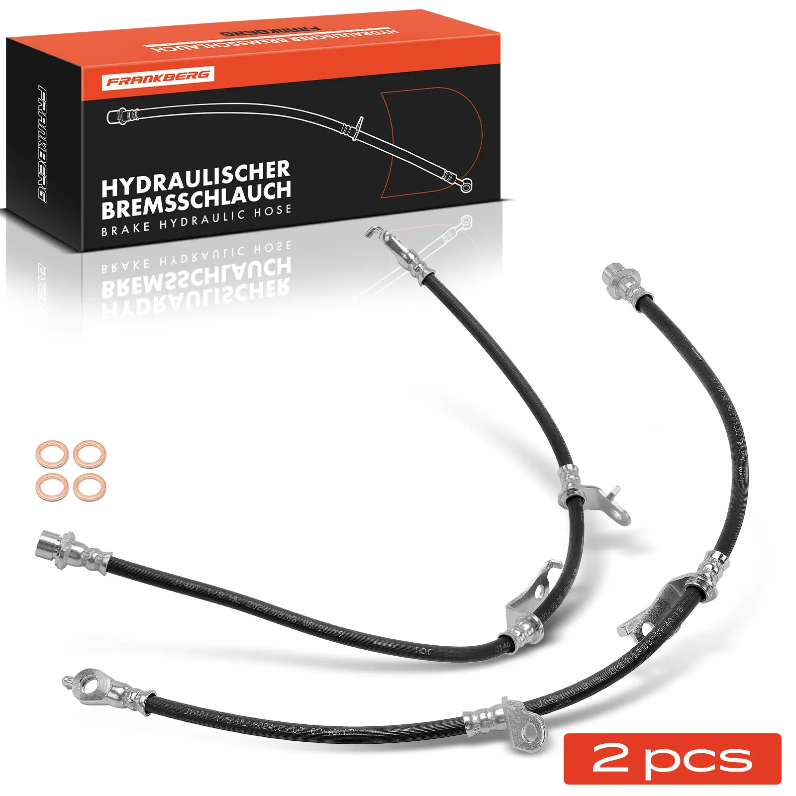 Frankberg 2x Remslang Remslang Vooras Links of Rechts voor Toyota Auris Corolla E15 E18 9094702 G30 9094702 G31