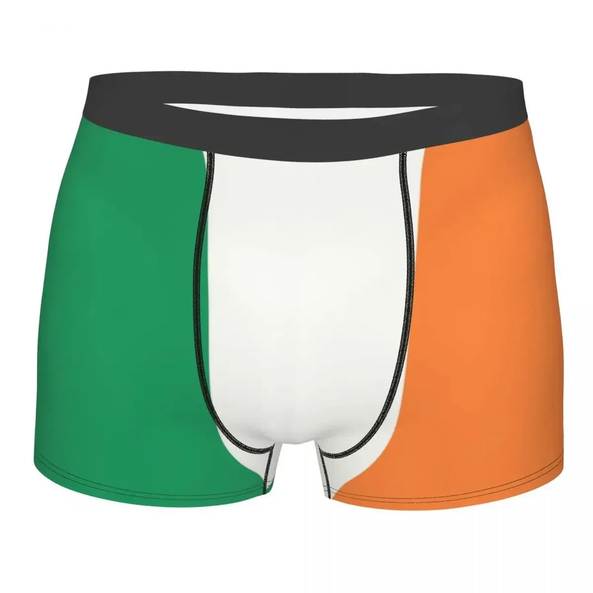 Novelty Ireland Flag Boxers Shorts Panties Men's Underpants Stretch Briefs Underwear