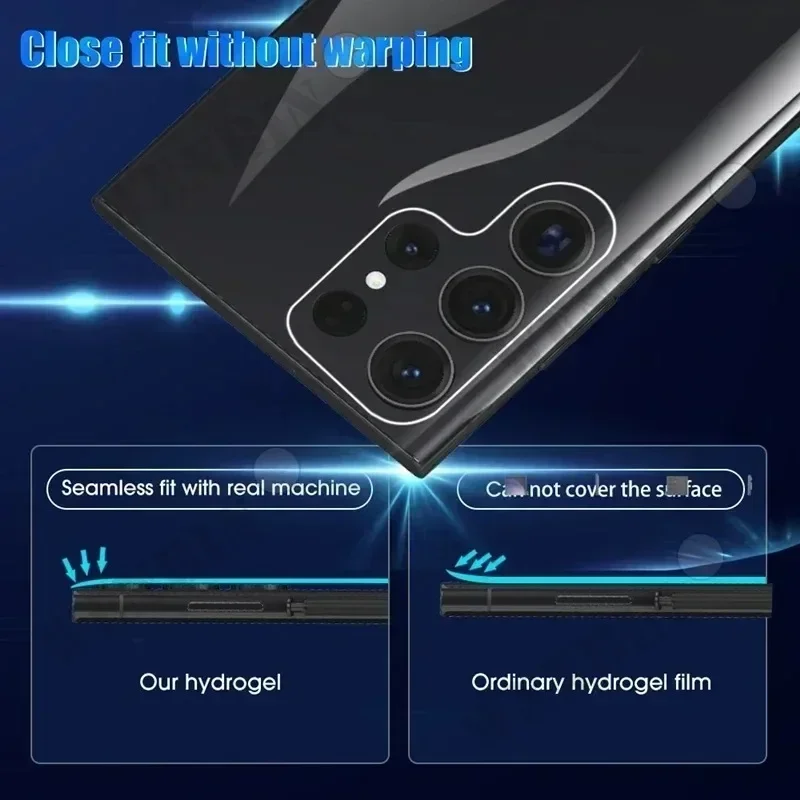 5Pcs Hydrogel Film For Samsung S24 S23 S22 S21 Ultra S24 S23 FE Screen Protector For Samsung A35 A55 A54 A15 A14 M55 Back Film