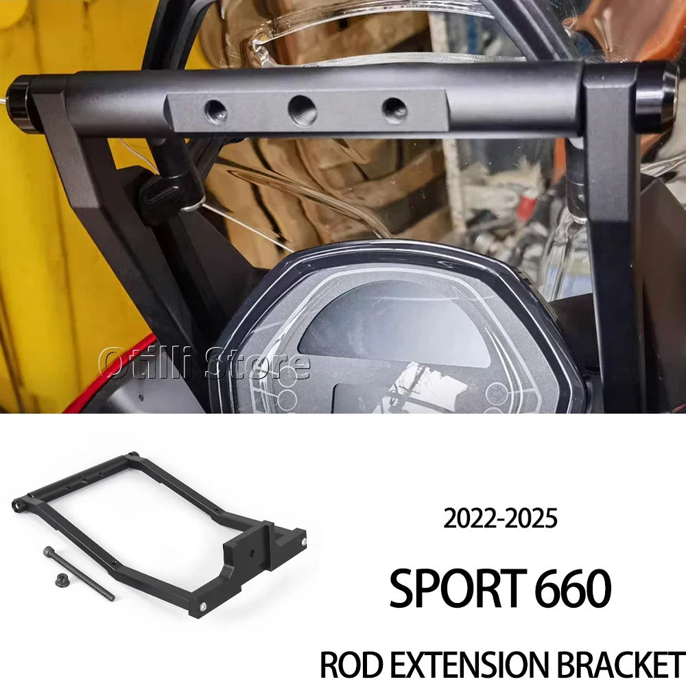 For Tiger Sport 660 2022 2023 2024 2025 New Phone GPS Navigation Mount Bracket Bar Extension Stand Holder Support CNC Aluminum