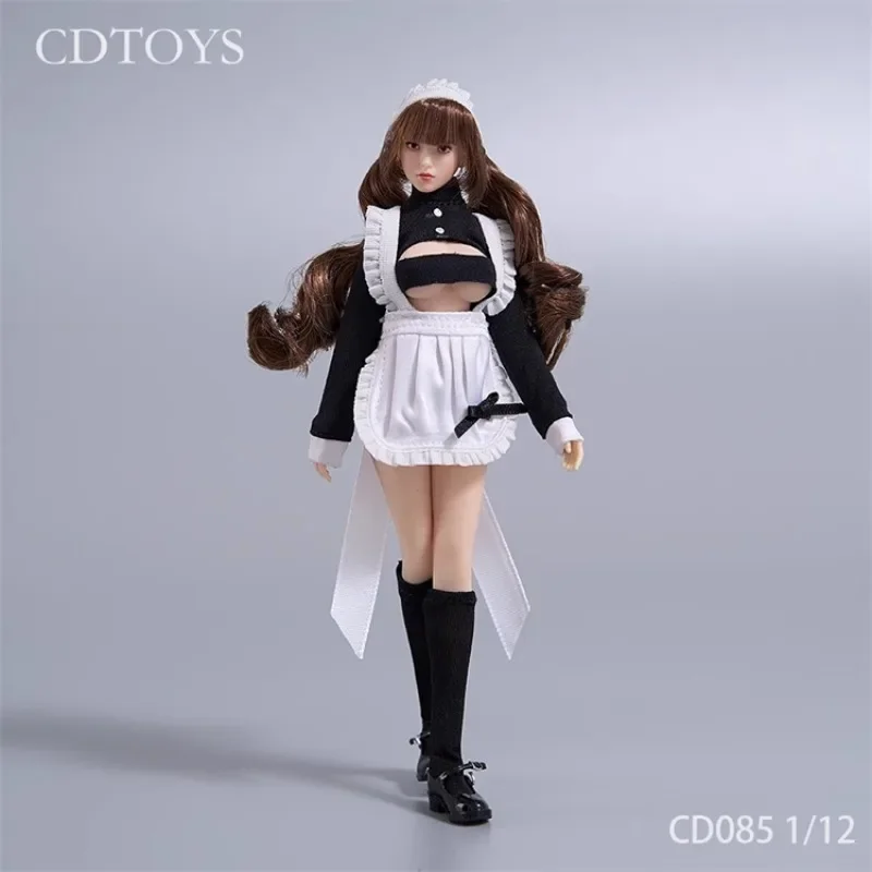 

Повторная продажа Cdtoys Cd085 1/6, масштаб 1/12, наряд горничной для красоты, комплект одежды, модель для 12 дюймов, 6 дюймов, экшн-фигурки, сцена тела, косплей