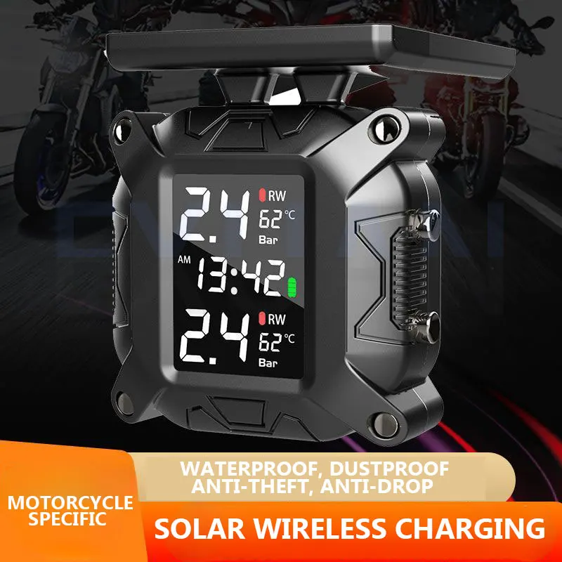 

Монитор давления в шинах мотоцикла, беспроводной локомотив, электрический мотоцикл, внешний высокоточный солнечный детектор давления в шинах Монитор давления в шинах мотоцикла Электрический мотоцикл Внешний высокоточны