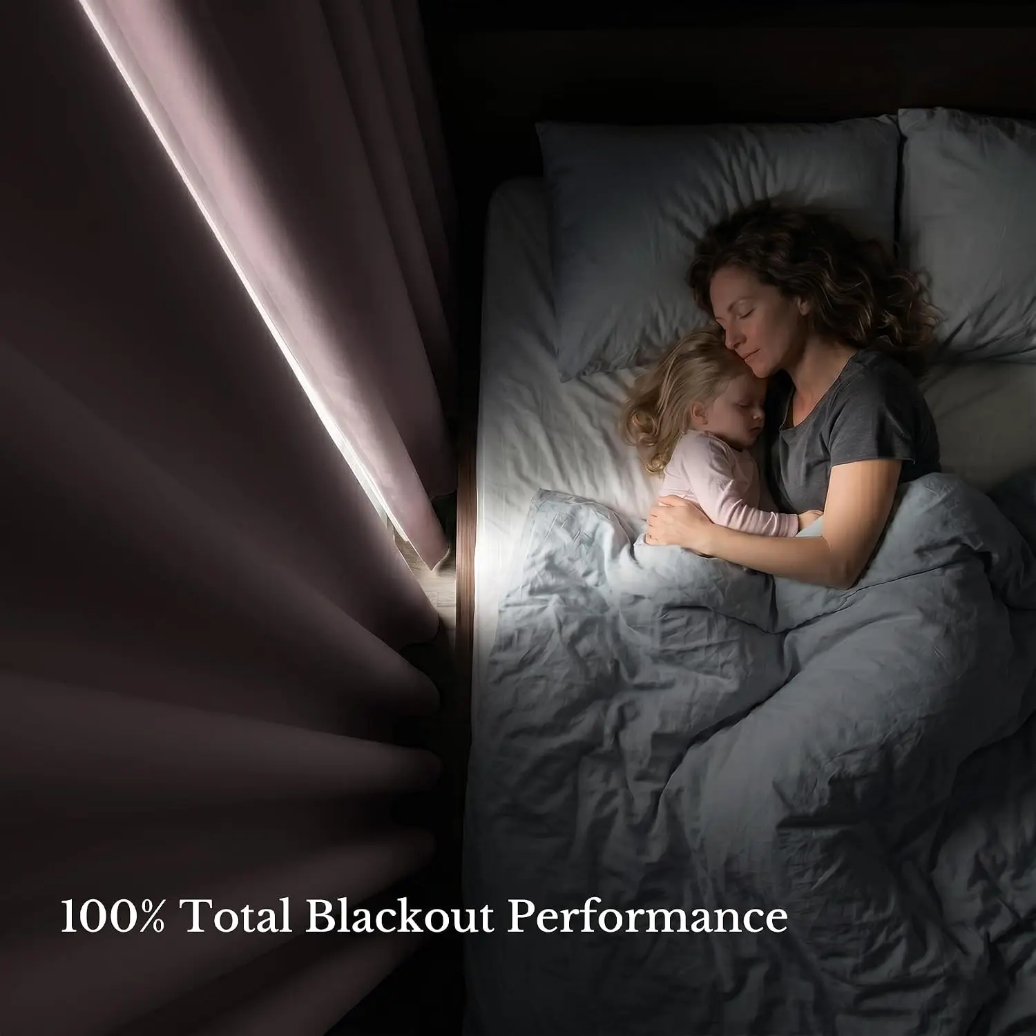 Blush-Pink 2-Panel 84-Inch  Blackout Curtains, 52 Inches Wide Each, Built-In Black Liner, Thermal-Insulated Heat-Blocking Drapes Suitable for Nurseries