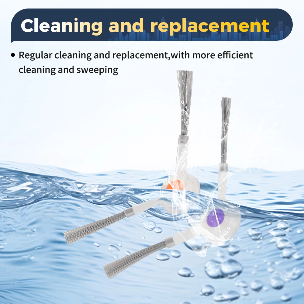 Wear Resistant Side Brush For Narwal Freo Freo X Ultra Freo X Plus Freo Z Ultra J4 J4 Lite J3 K1 Robot Vacuum Cleaner Parts - view 2
