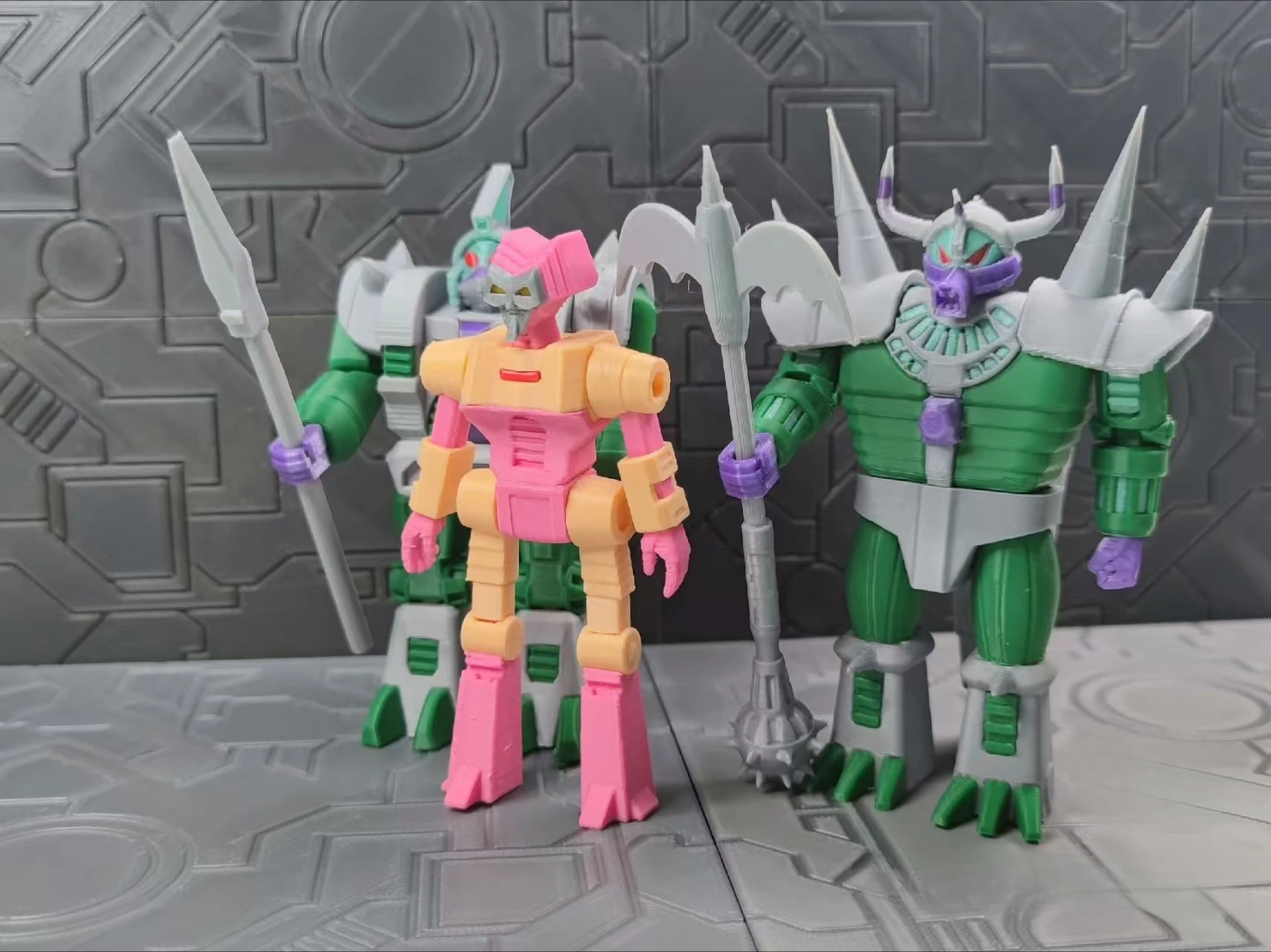 شخصية كلاسيكية لفيلم Autobots G1 ثلاثية الأبعاد - Kranix - لعبة مجسمة قابلة للجمع متعددة المفاصل